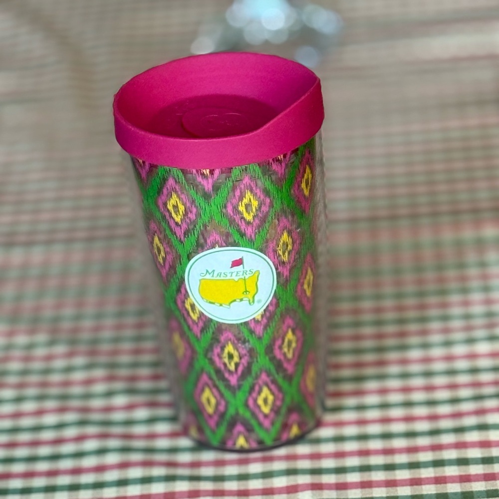 Masters Pink and Green Travel Mug